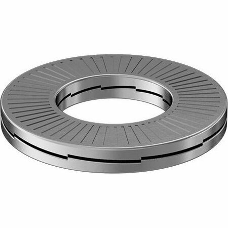 BSC PREFERRED Zinc-Flake-Coated Steel Wedge Lock Washer for M12 Screw Size 0.510 ID 1.000 OD, 8PK 91074A289